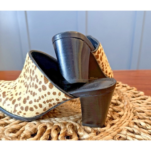 Matisse Women's Commodore Calf Hair Mule Heels – Size 7.5M – Animal Print – Leat - Picture 5 of 13